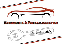Werbeschild Karosserie & Fahrzeugservice Enrico Olah