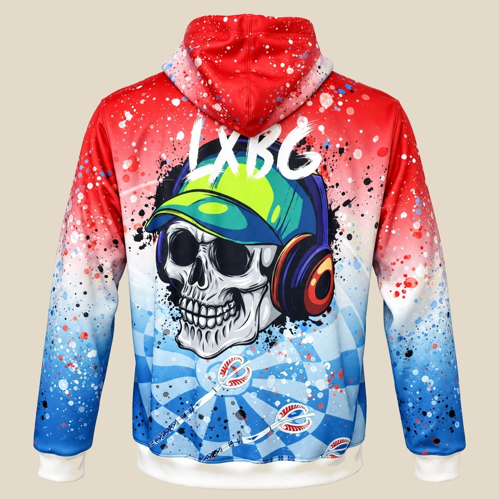 Dart Hoodie mit Kängurutasche, Rückseite