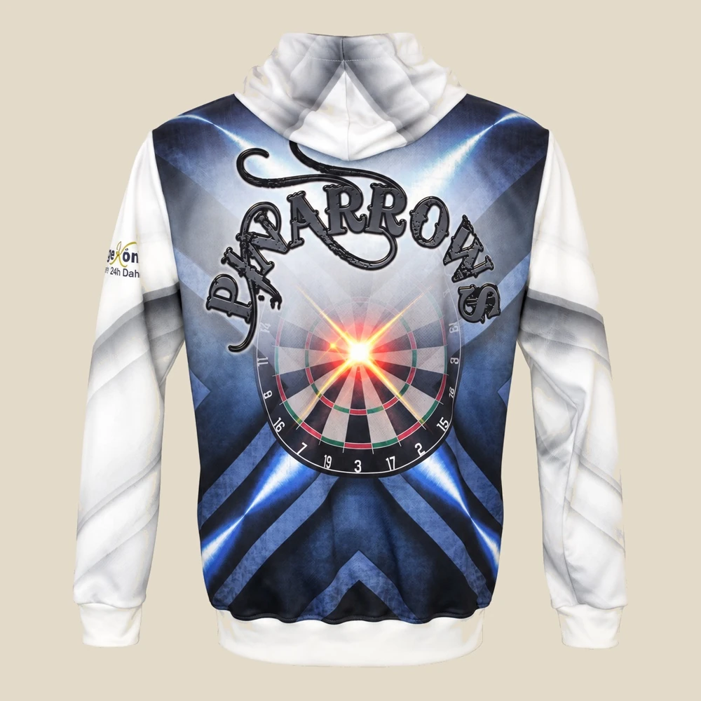 Dart Hoodie mit Reißverschluss, Rückseite