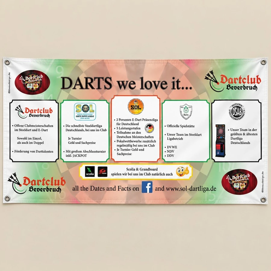 Banner Dartclub Beverbruch
