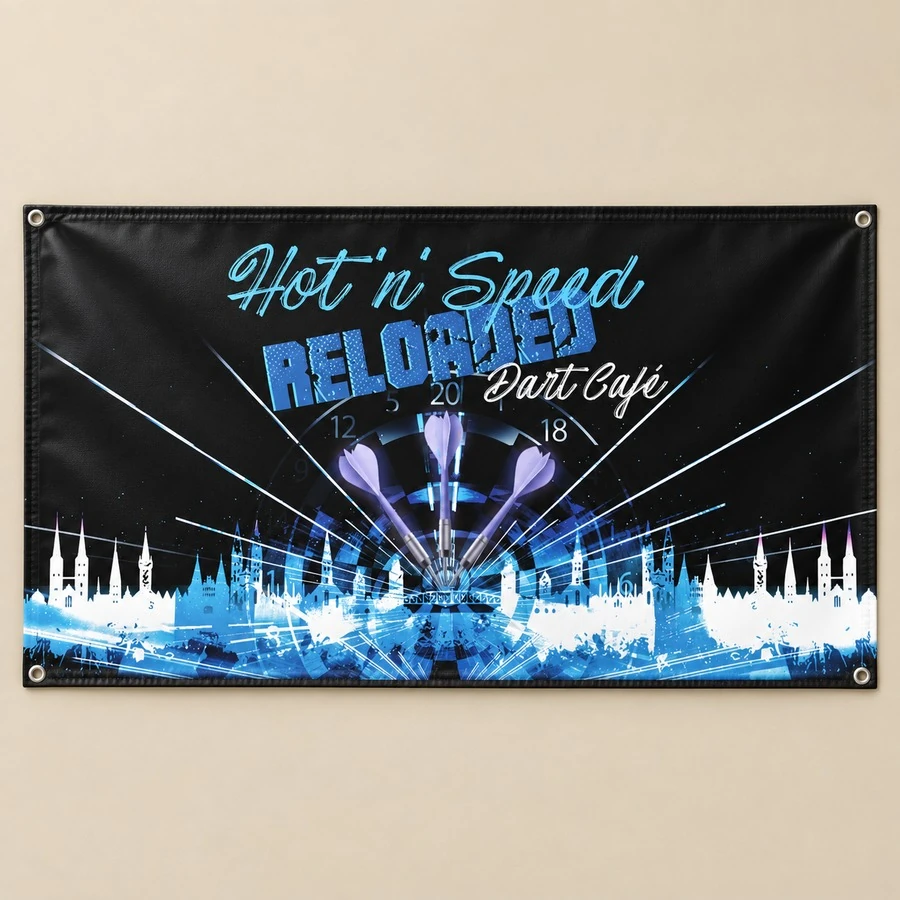 Banner Hot n Speed Dart Café