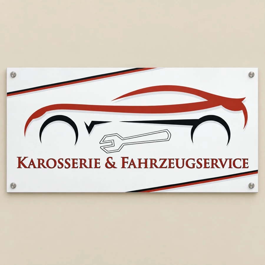 Schild Karosseriewerkstatt