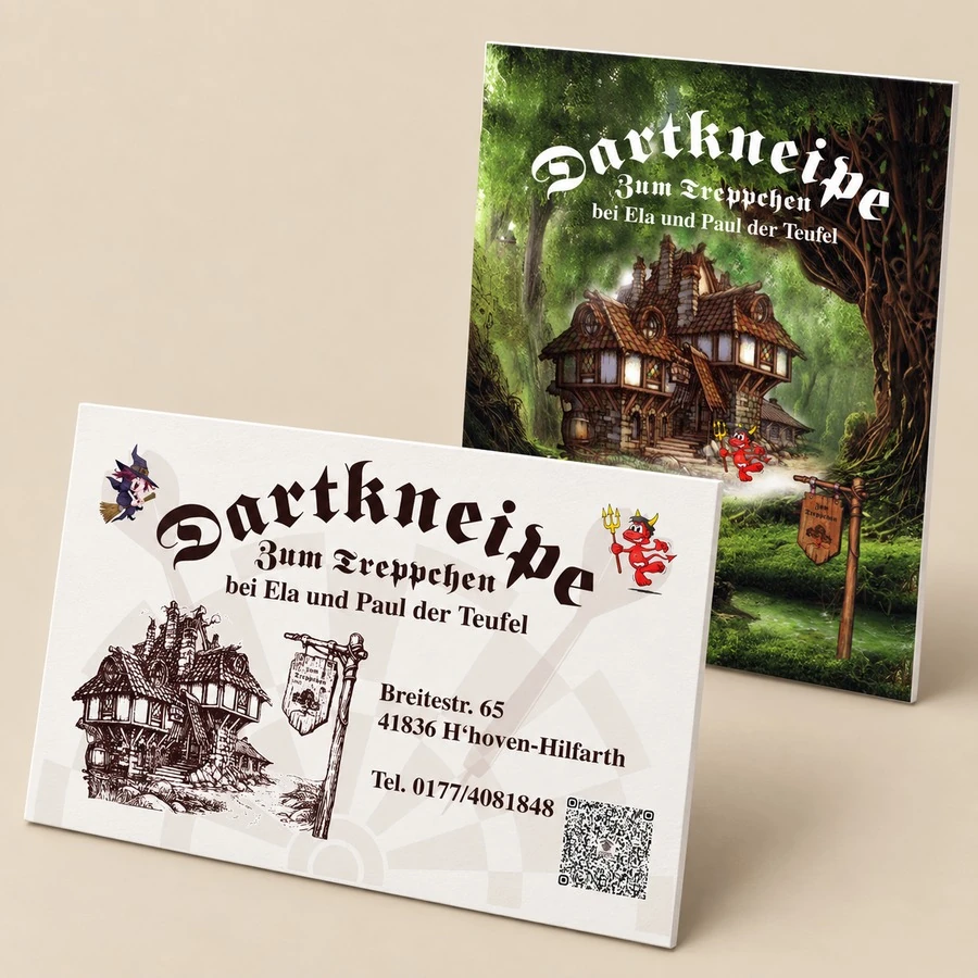 Visitenkarte Dartkneipe Zum Treppchen